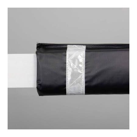 Innoplast, Inc 50"W Soft Nylon Gate Arm Cover - Black Cover/White Tapes GG-50-BKW